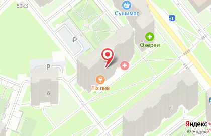 Городская поликлиника №17 на улице Даниила Хармса на карте