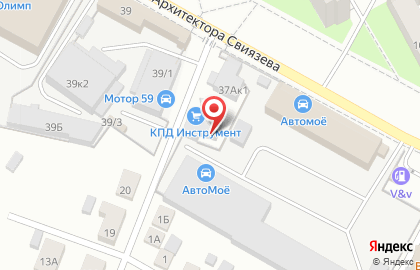 Шинный центр Vianor на улице Архитектора Свиязева на карте