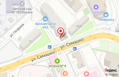 Студия ногтевого сервиса LAKi на улице Гагарина на карте