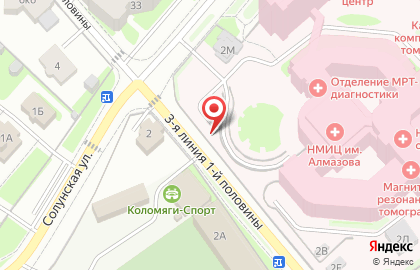 АвтовышкА на 3-й линии 1-й половины на карте