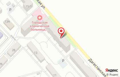 Поликлиника №47, Демский район на Дагестанской улице на карте