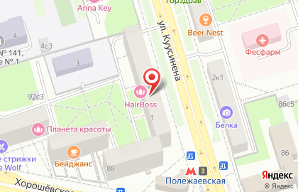 Бар Суши WOK в Хорошёвском районе на карте