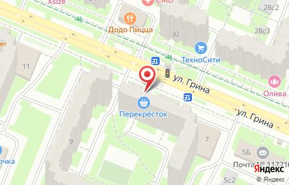 Диана на Бульваре Дмитрия Донского (ул Грина) на карте
