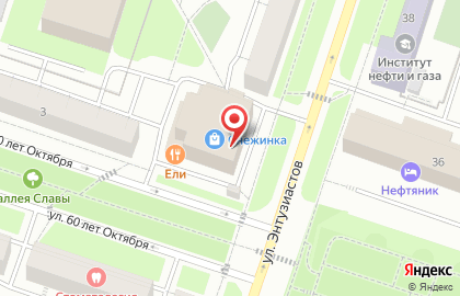 Служба экспресс-доставки Сдэк на улице Энтузиастов на карте