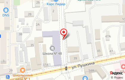 Бежин луг на улице Пушкина на карте