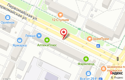 Барьер-Уфа на Первомайской улице на карте