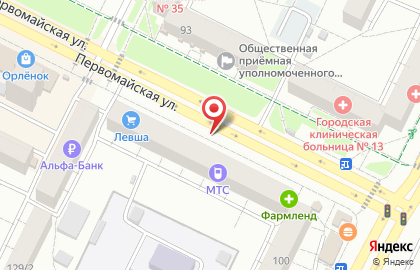 69 den на Первомайской улице на карте