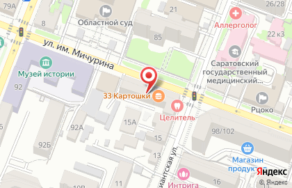 Магазин автозапчастей ЗИП в Октябрьском районе на карте