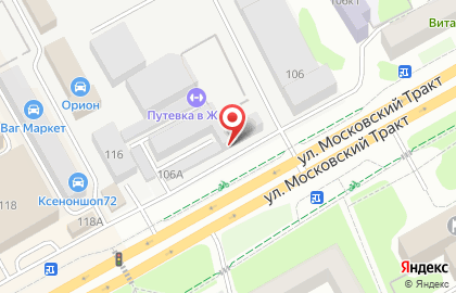 Домашняя столовая на Московском тракте на карте