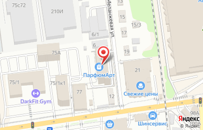 Торговая компания Агролига на Меланжевой на карте