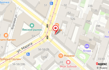 Магазин Семишагофф на метро Маяковская на карте