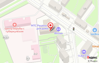 Спортивный клуб Гимнастик на 8-й улице Текстильщиков на карте