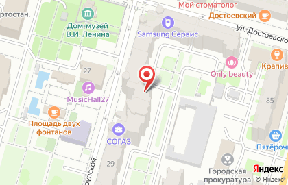 ИнвестКапиталБанк, АО на улице Достоевского на карте