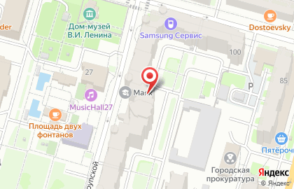 АКБ Абсолют Банк на улице Достоевского на карте