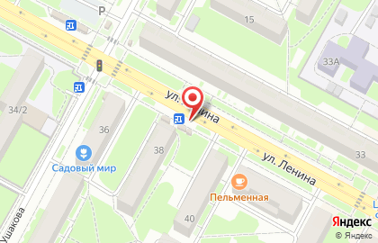Киоск по продаже печатной продукции на улице Ленина на карте