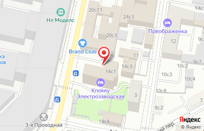 Кафе Ланч Поинт на Электрозаводской улице на карте