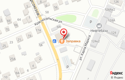 Фирменная сеть Заправка в Октябрьском районе на карте