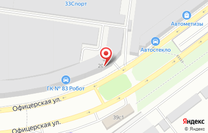 Гаражно-погребной кооператив №83, Робот на карте