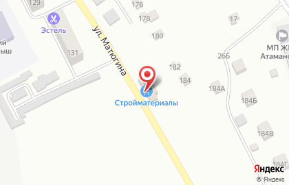 Продуктовый магазин Жемчужина на улице Матюгина на карте