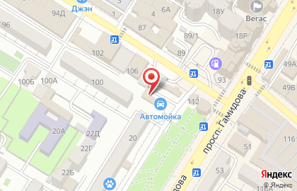Автомойка в Махачкале на карте