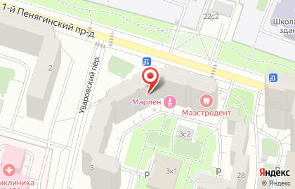 Автошкола АвтоМСК на ​Уваровском переулке на карте