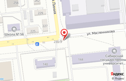 Магазин фастфудной продукции на улице Масленникова на карте
