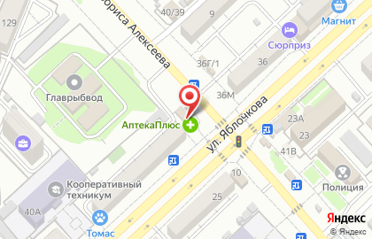 Магазин разливного пива на улице Яблочкова на карте