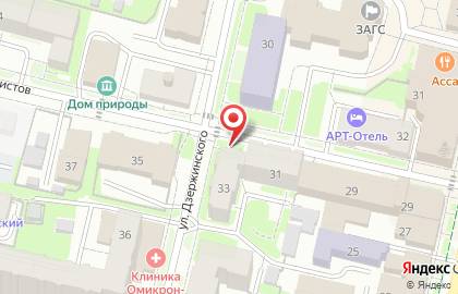 Детос на улице Дзержинского на карте