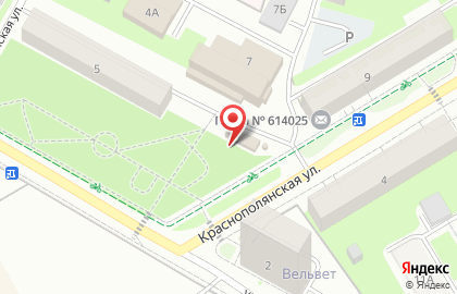 Продуктовый магазин на Краснополянской, 5/1 на карте