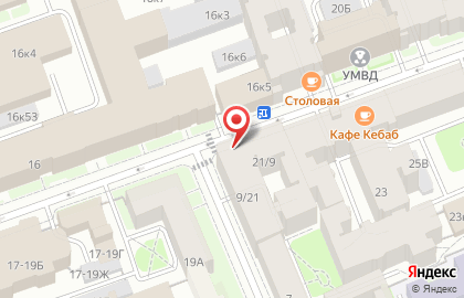 Лт-штамп на Большой Монетной улице на карте