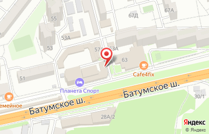 Продовольственный магазин Околица в Лазаревском районе на карте