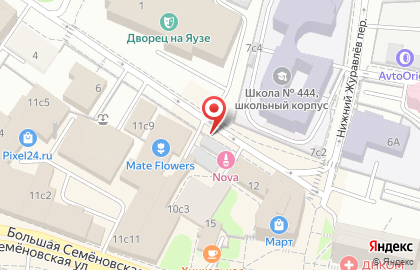 Салон красоты На Яузе на площади Журавлёва на карте