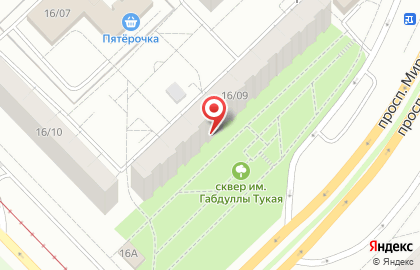 Проспект в Набережных Челнах на карте