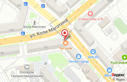 Ресторан быстрого питания Чугун`ок на карте