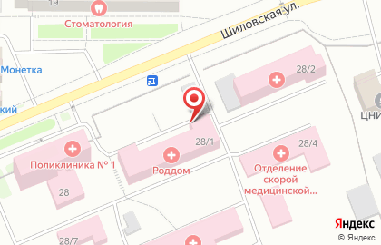 Березовская центральная городская больница на Шиловской улице на карте