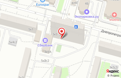 Управа района Чертаново Центральное на Днепропетровской улице на карте