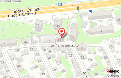 Салон парикмахерская Бабочка на улице Петрашевского на карте