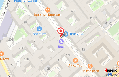 Мини-отель Блюз в Адмиралтейском районе на карте