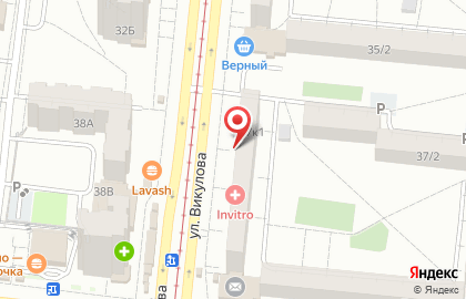 Магазин Школяр в Верх-Исетском районе на карте