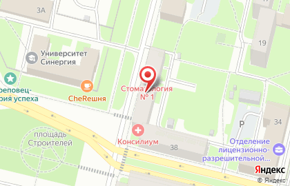 Стоматологическая поликлиника №1 на улице Бабушкина на карте
