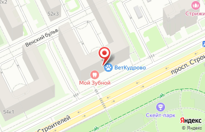 Алкогольный супермаркет Норман на Центральной улице в Кудрово на карте