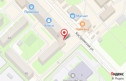 Магазин Приосколье на Костромской улице на карте