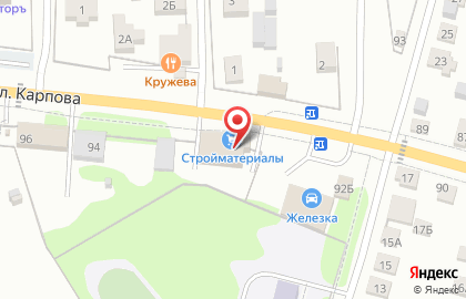 Магазин строительных материалов в Туле на карте