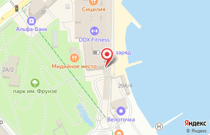 Городской пляж для маломобильных граждан на карте