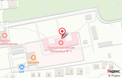 Психиатрическая больница Калининградской области №1 на карте