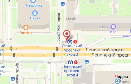 Салон цветов Free Flowers на Ленинском проспекте на карте