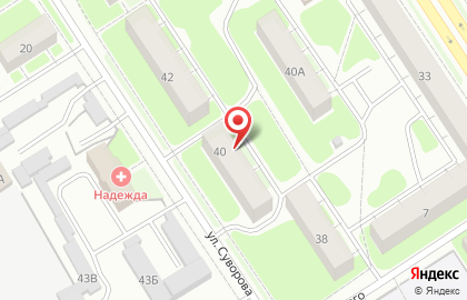 Евроком на улице Суворова на карте