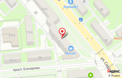 Аквилон на улице Седова на карте