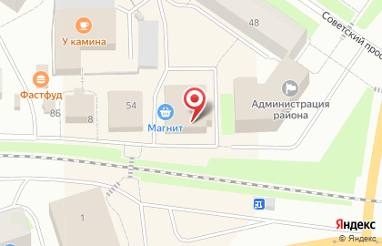 Супермаркет Магнит на Советском проспекте на карте