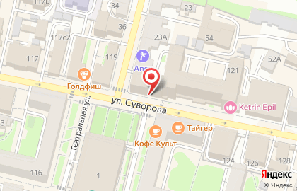 Магазин тканей в Калуге на карте